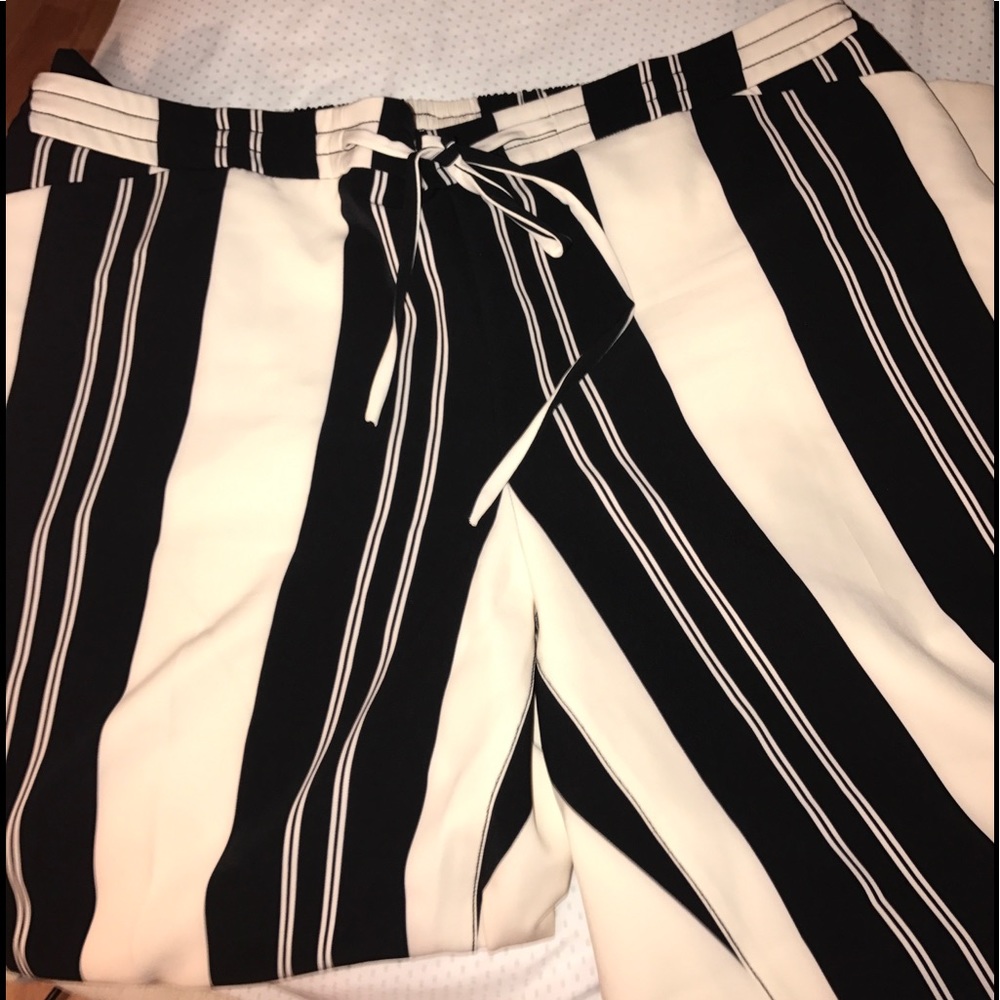 Plus wide leg dress pants